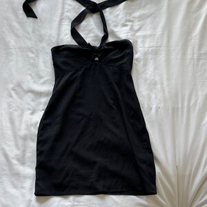 Abercrombie-Black Halter Dress
